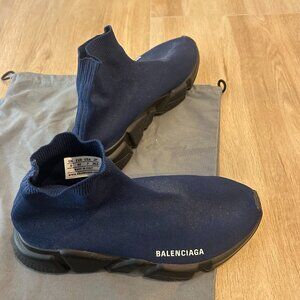 Balenciaga Speed 2.0 Sock Knit Fabric High Top Sneakers